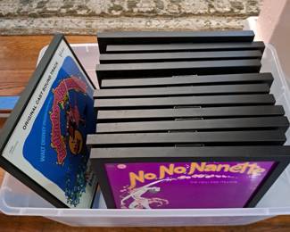 FRAMED ALBUM COVERS - SOME HAVE RECORDS IN THEM