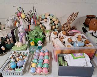 UNUSUAL EASTER RAIKES BUNNIES, EGGS,  - WHY WAIT - GET IT WHILE THE PRICE IS RIGHT!