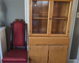 S. CAROLINA ARTISANAL WOVEN RUG ATOP CABINET;  CABINET SOLD