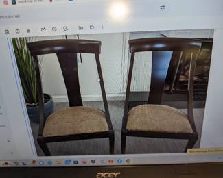 PAIR ARHAUS CHAIRS $80 EACH TODAY