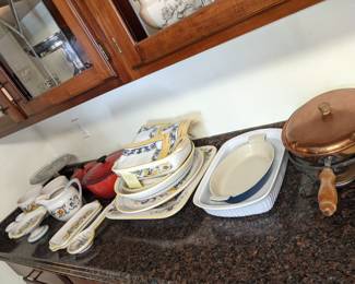 COPPER + DERUTA PLATTERS + TEAPOT AVAILABLE