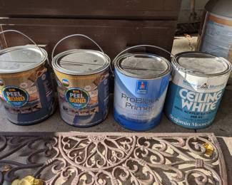 FULL CANS; DOORMAT SOLD