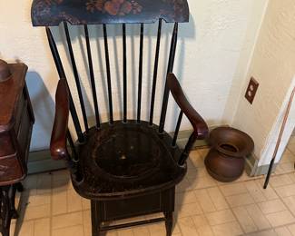 Antique potty chair