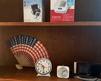 Blood pressure cuffs, alarm clocks