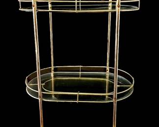 Brass Glass Bar Cart