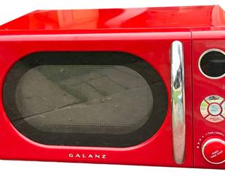 Red Microwave Oven