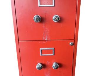 Red Filing Cabinet