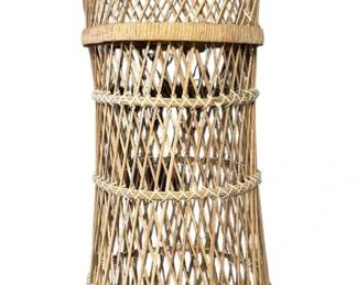 Vintage Rattan Plant Stand