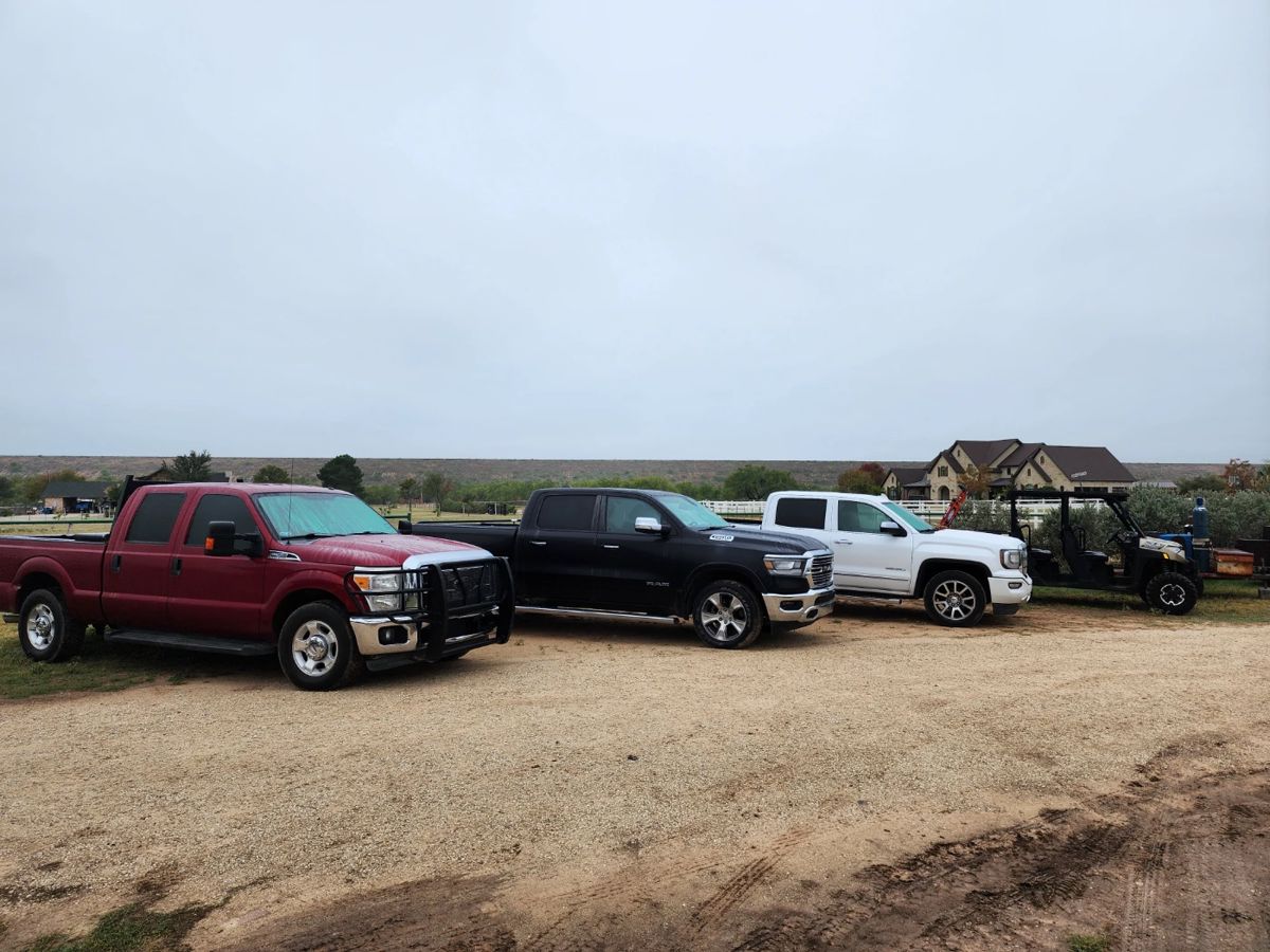 2015 Ford F250 Super Duty Crew Cab,   2020 Ram 1500 Crew Cab, Laramie,   2016 GMC Sierra 1500 Crew Cab, Polaris Ranger XP UTV
