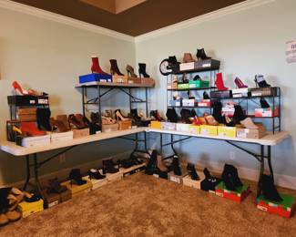 HUGE collection of women's shoes - most never worn in boxes!