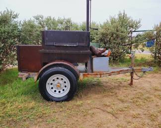 Smoker Grill on Trailer
