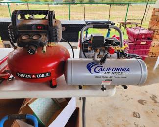 Air Compressors by Porter Cable and California Air Tools