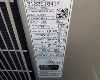 R410A HVAC mfg. 7/2022