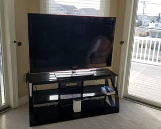 Flat screen TV & entertainment center