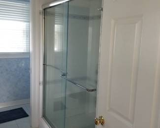 Glass shower doors