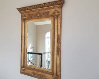 Large gilded frame mirror