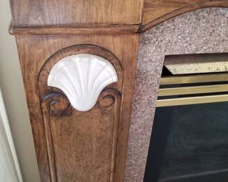 Fireplace mantel detail