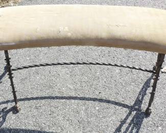 Victorian Wrought Iron Fireside Bench