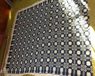 Fir Tree and Snow Flake New England Coverlet