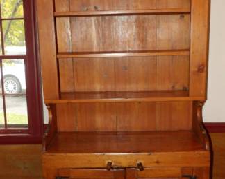 19th C. STEPBACK CUPBOARD