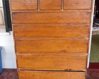 New England Eight Drawer Tall Chest - Possibly New Hampshire