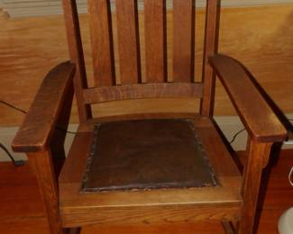 Oak Mission Arm Chair