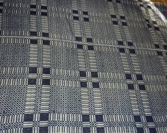 Ohio River Valley Overshot Coverlet