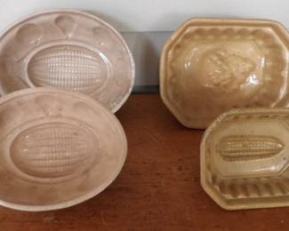 Yellow Ware Food Molds