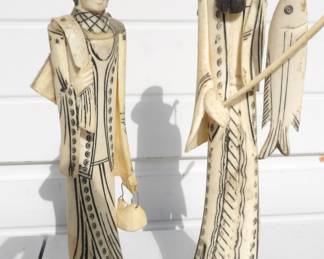 Asian Carved Bone Figures