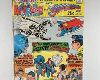 25c giant superman batman comic