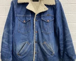 Vintage wrangler sherpa coat
