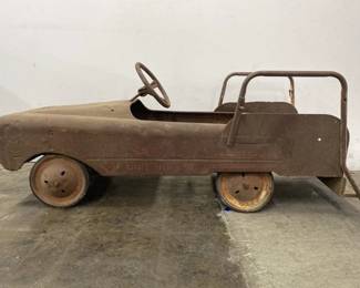 Vintage Steel Peddle Car