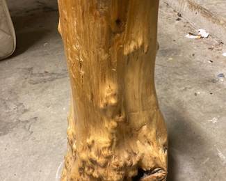 burl wood umbrella stand
