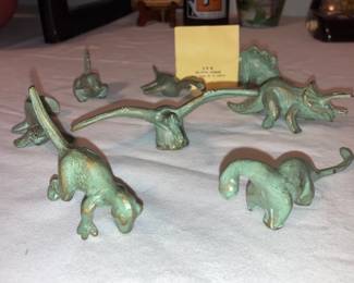 SGR mid century bronze dinosaur collection - way cool