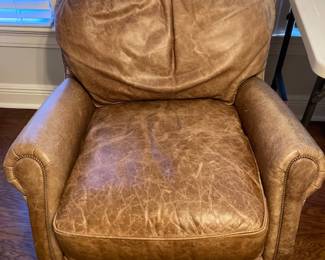leather pub chair (1 of a pair)