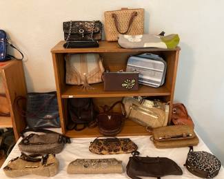 lots of purses by Coach, Kate Spade, Elaine Turner, Olivia Harris and more