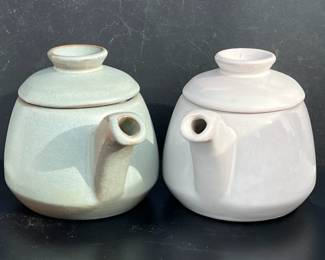 Frankoma Teapots, Mint White