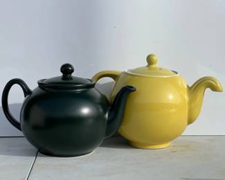 Two Teapots Hall Yellow Pristine Forest Green