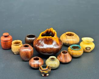 12 Gallery B Wood Turning Tiny Vases