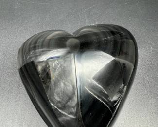 Large Obsidian Heart