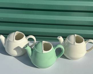 3 Hall Teapots