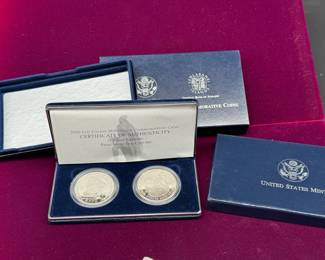 2 2000 Leif Ericson Millennium Commemorative Coins