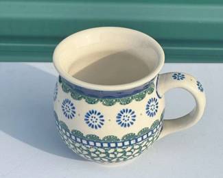 Handmade Polish Pottery Mug