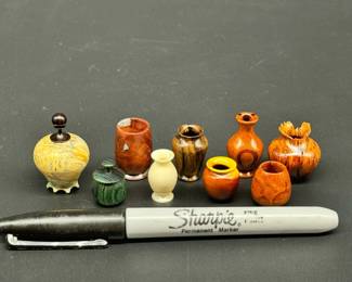 9 Gallery B Wood Turning Tiny Vases