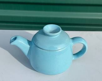 Blue Speckled Frankoma Teapot