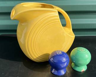 Homer Laughlin Teapot Fiesta Yellow Salt Pepper