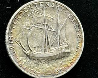 1921 Pilgrim Commemorative Half Dollar Reverse
