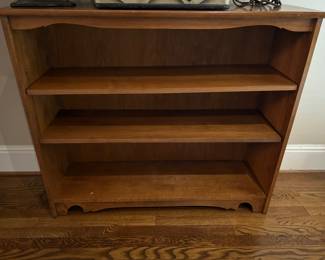 wooden bookcase