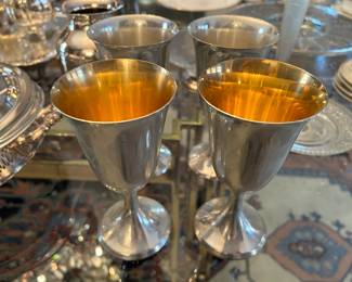 Reed and Barton and Towle sterling goblets