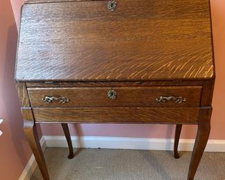 oak slant front desk